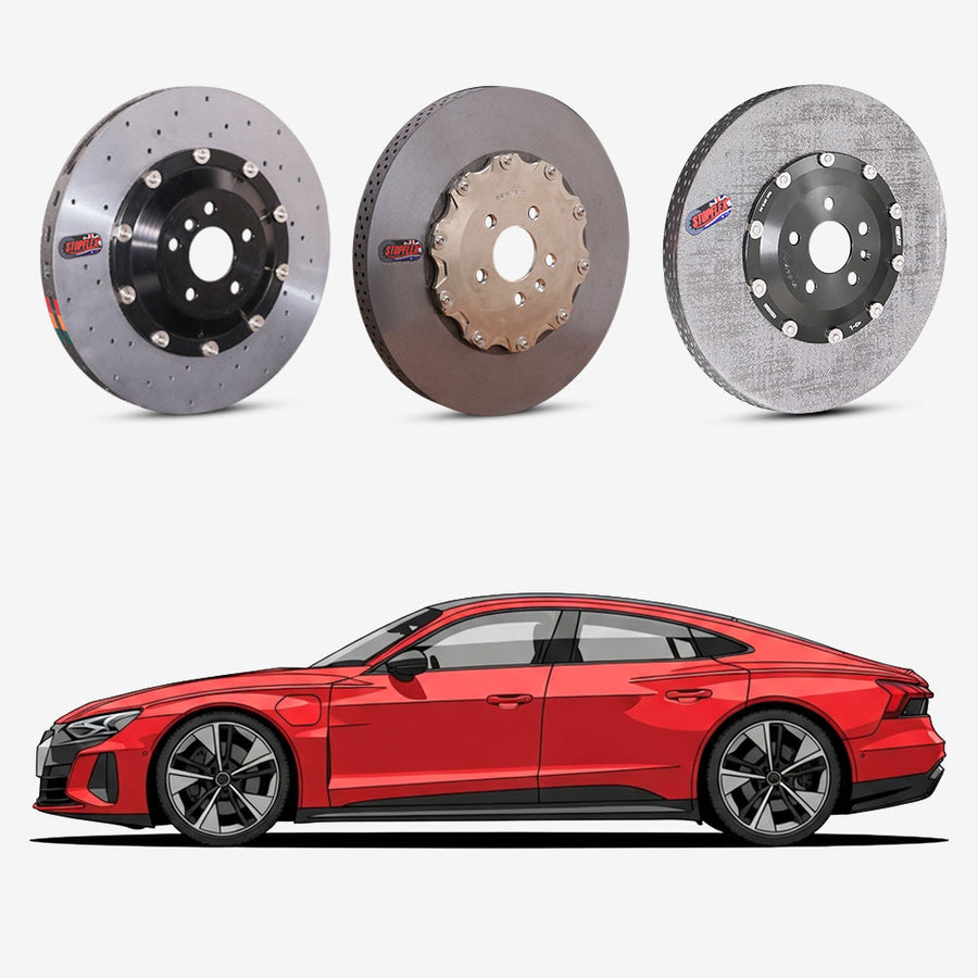 StopFlex continuous long-fiber carbon ceramic brake rotors upgrade for Audi RS etron GT J1.