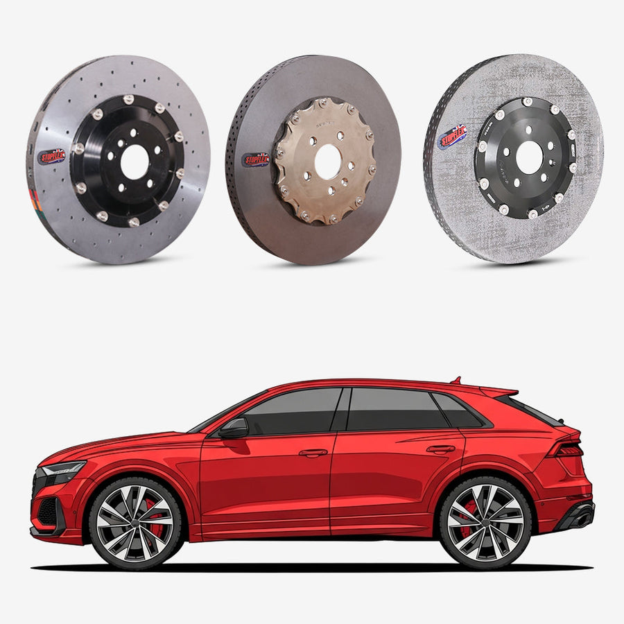 StopFlex continuous long-fiber carbon ceramic brake rotors upgrade for Audi RSQ8 4M.