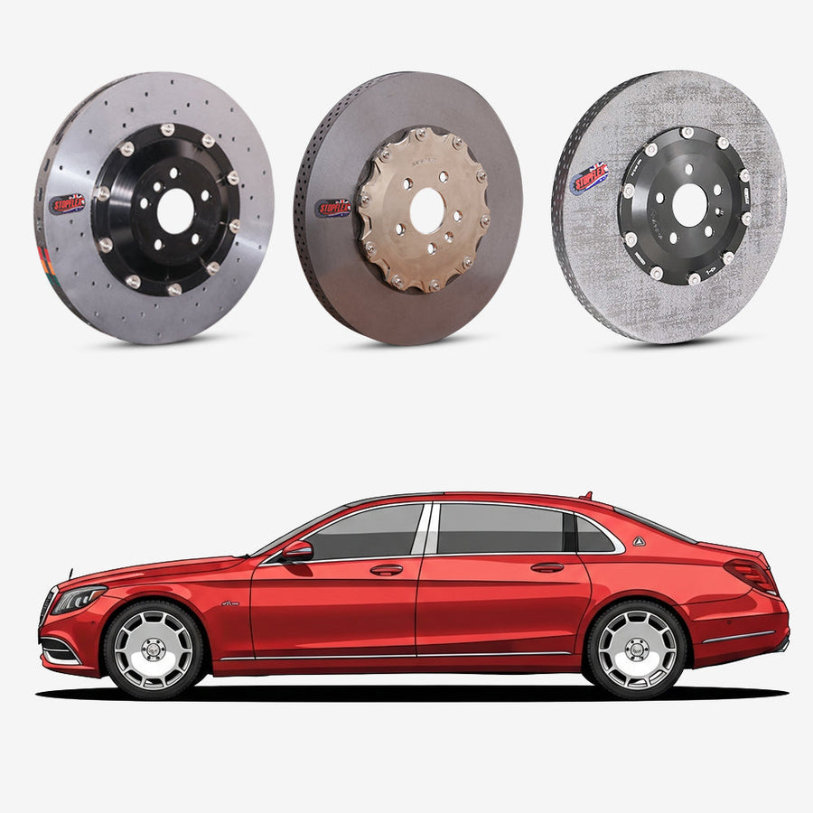 2015-2020 Mercedes-Maybach S650 / S600 / S560 / S550 (X222) Carbon Ceramic Brake Kit