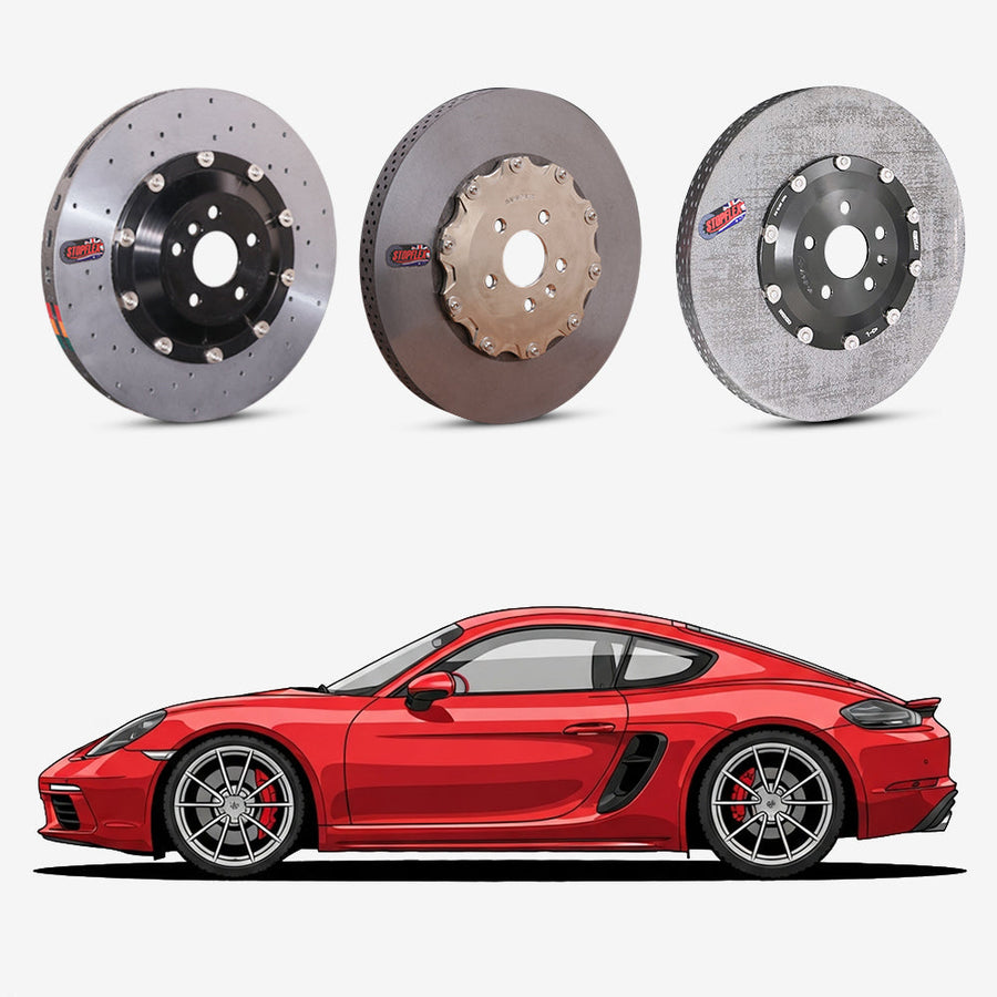 2017-2026+ Porsche 718 Cayman (982) / S / GTS / GT4 RS Carbon Ceramic Brake Kit
