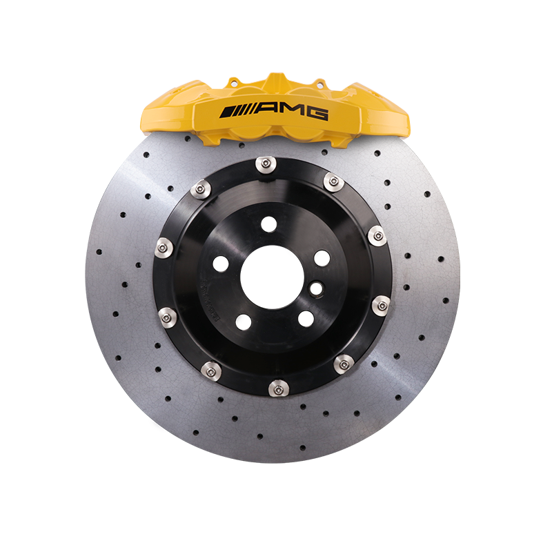 Installed StopFlex CCB kit for 2013-2018 Mercedes-Benz A180 / A200 / A250 / A45 (W176) with OEM AMG 4-Piston Caliper
