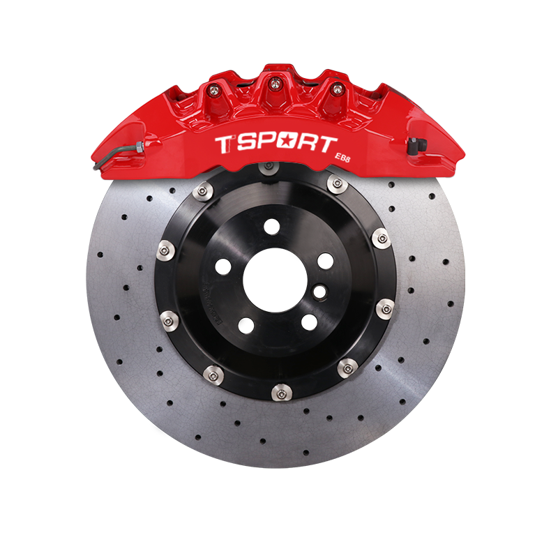 Installed StopFlex CCB kit for 2023-2026+ NIO ET5T / ET5 with TTSPORT EB8 8-Piston Caliper