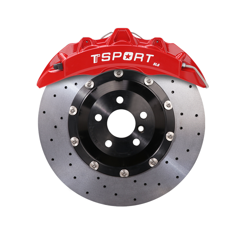 Installed StopFlex CCB kit for 2022-2026+ Denza D9 EV / DM-i with TTSPORT SL6 6-Piston Caliper