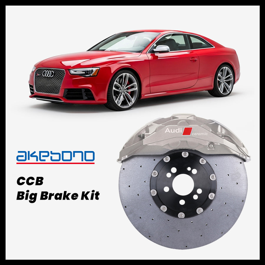 Audi RS5 (B8) Akebono OEM Audi RS 10-Piston (10N) Caliper with 420mm CCB carbon ceramic brake rotor