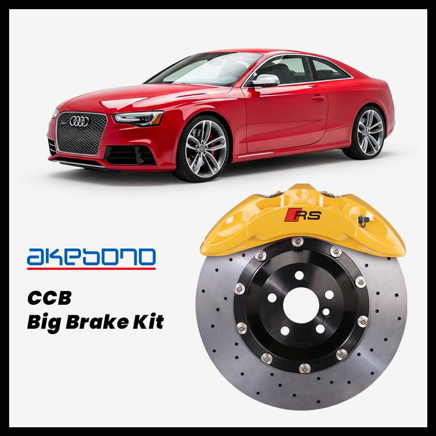 Audi RS5 (B8) Akebono OEM Audi RS 6-Piston (9N) Caliper with 400mm CCB carbon ceramic brake rotor