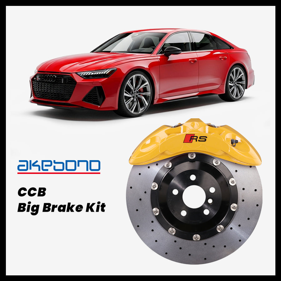 Audi RS6 (C8) Akebono OEM Audi RS 6-Piston (9N) Caliper with 400mm CCB carbon ceramic brake rotor