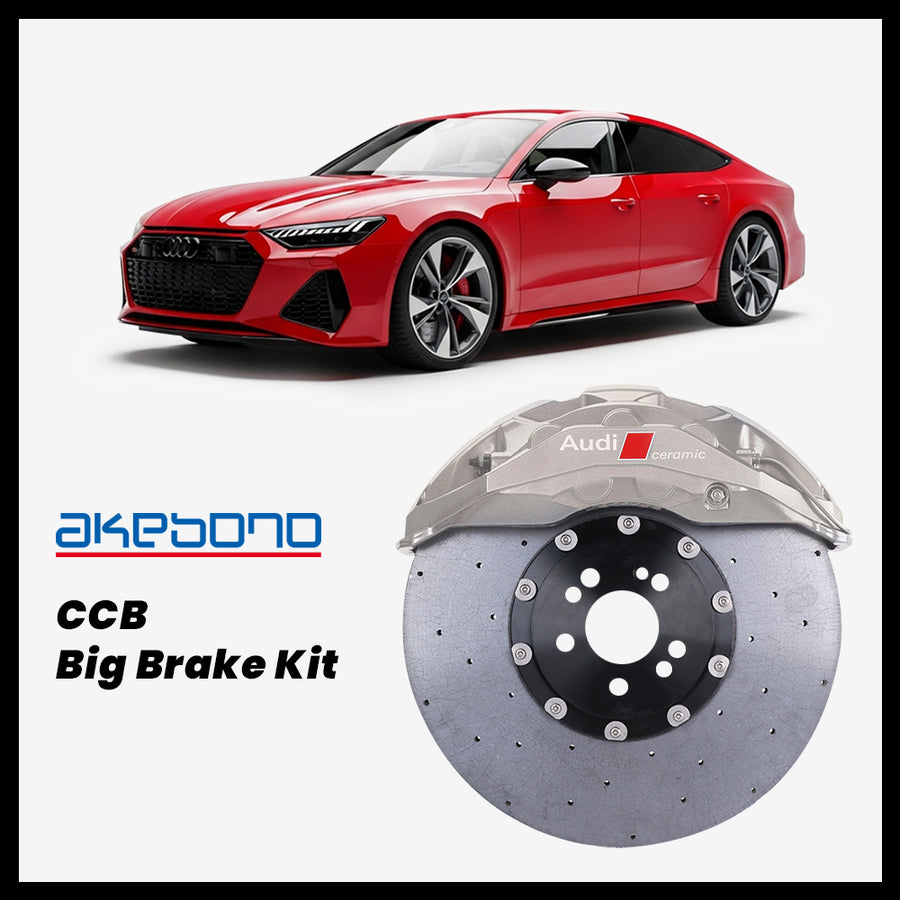 Audi RS7 (C8) Akebono OEM Audi RS 10-Piston (10N) Caliper with 420mm CCB carbon ceramic brake rotor