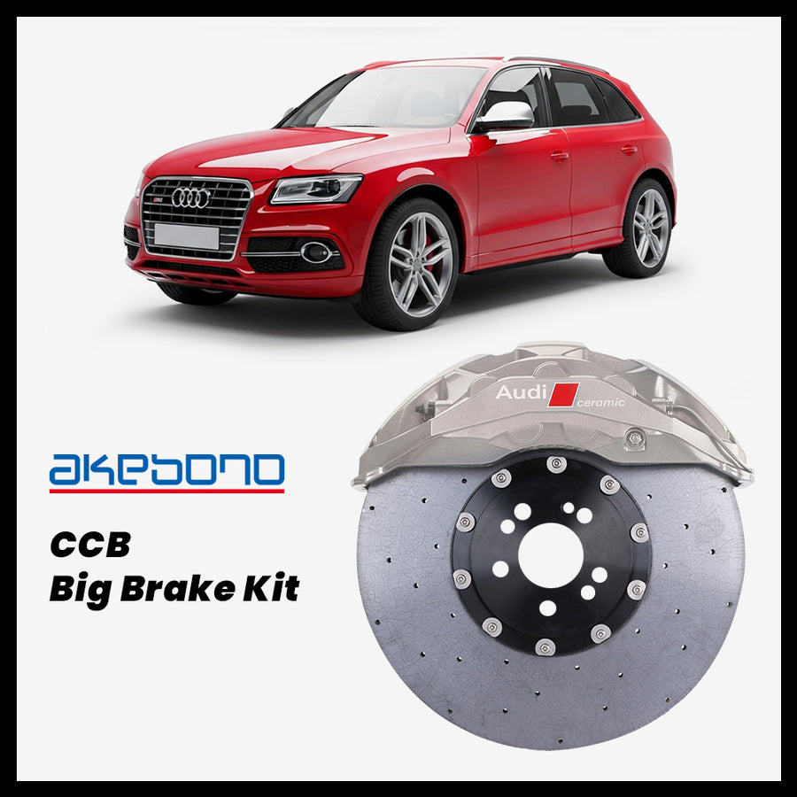 Audi Q5 / SQ5 (8R) Akebono OEM Audi RS 10-Piston (10N) Caliper with 420mm CCB carbon ceramic brake rotor
