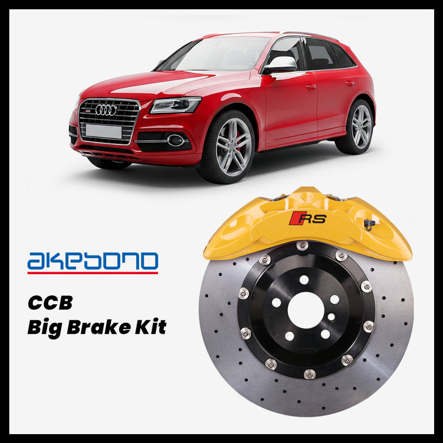 Audi Q5 / SQ5 (8R) Akebono OEM Audi RS 6-Piston (9N) Caliper with 400mm CCB carbon ceramic brake rotor