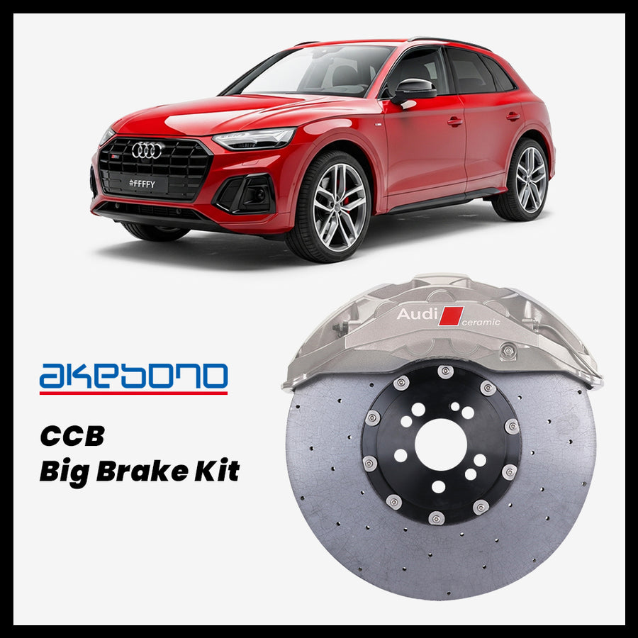 Audi Q5 / SQ5 (FY) Akebono OEM Audi RS 10-Piston (10N) Caliper with 420mm CCB carbon ceramic brake rotor