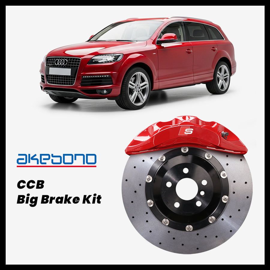 Audi Q7 (4L) Akebono OEM Audi S 6-Piston (8N) Caliper with 380mm CCB carbon ceramic brake rotor
