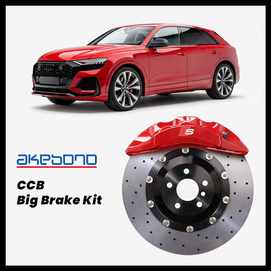 Audi Q8 / SQ8 / RS Q8 (4M) Akebono OEM Audi S 6-Piston (8N) Caliper with 380mm CCB carbon ceramic brake rotor