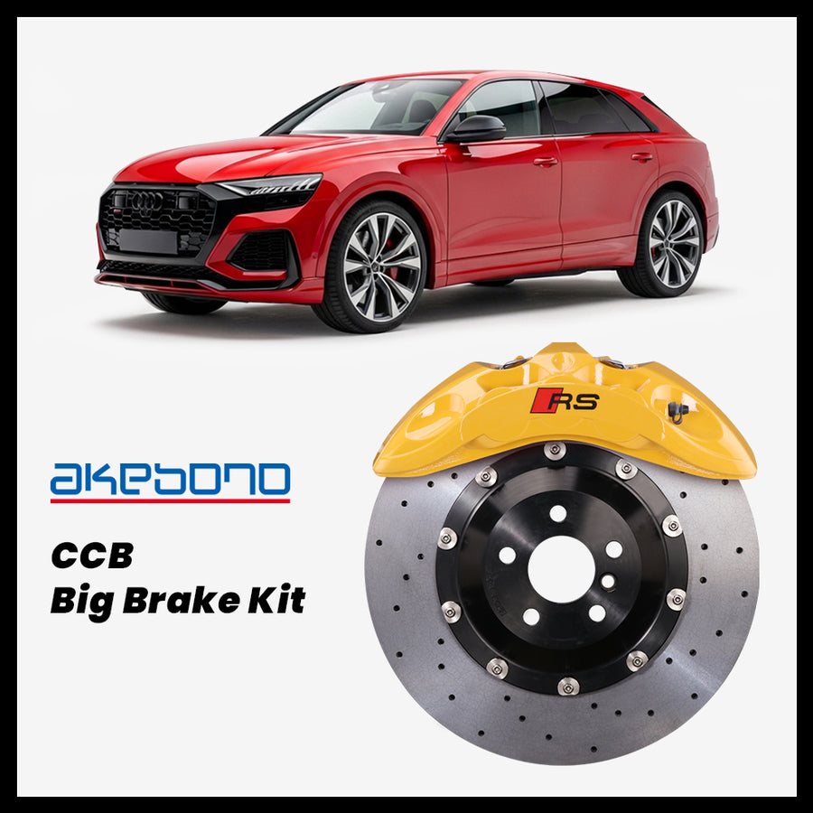 Audi Q8 / SQ8 / RS Q8 (4M) Akebono OEM Audi RS 6-Piston (9N) Caliper with 400mm CCB carbon ceramic brake rotor