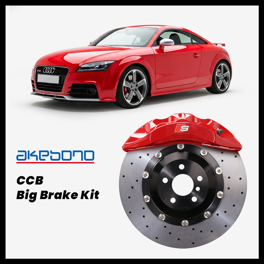 Audi TT / TTS / TT RS (8J) Akebono OEM Audi S 6-Piston (8N) Caliper with 380mm CCB carbon ceramic brake rotor
