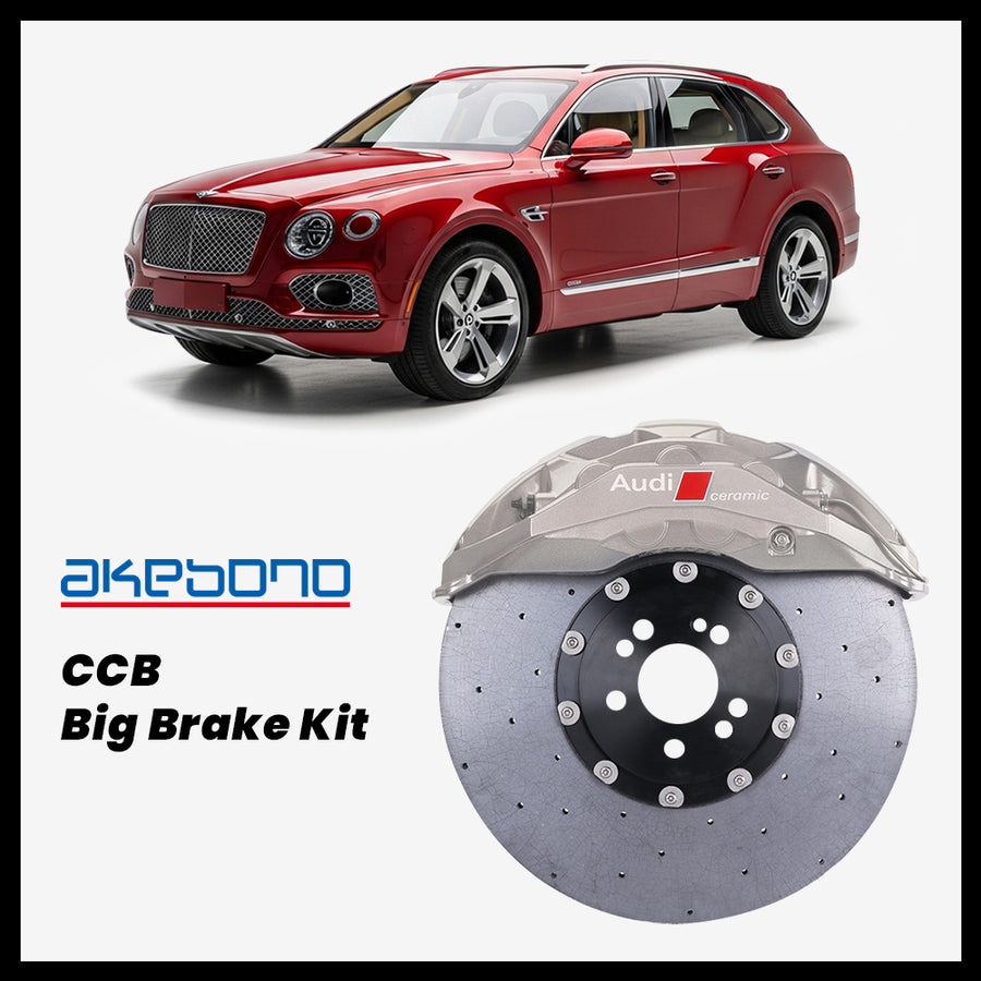 Bentley Bentayga / S / Speed Akebono OEM Audi RS 10-Piston (10N) Caliper with 420mm CCB carbon ceramic brake rotor