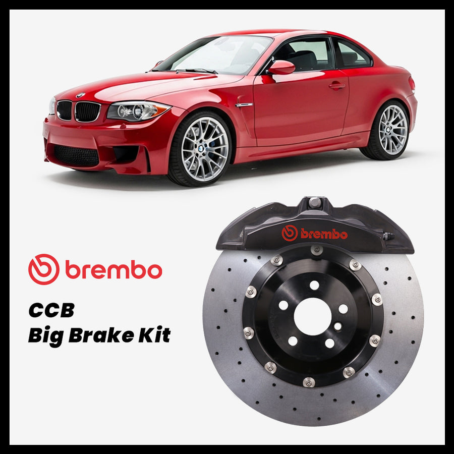 BMW 128i / 135i / 1M Coupé (E82) Brembo OEM Ford Shelby GT500 Mustang 6-Piston Caliper with 380mm CCB brake rotor