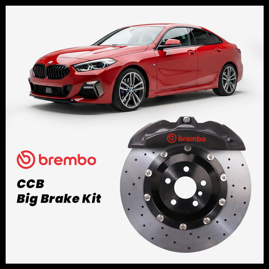 BMW 218i / 220i / 228i / M235i Gran Coupé (F44) Brembo OEM Ford Shelby GT500 Mustang 6-Piston Caliper with 380mm CCB brake