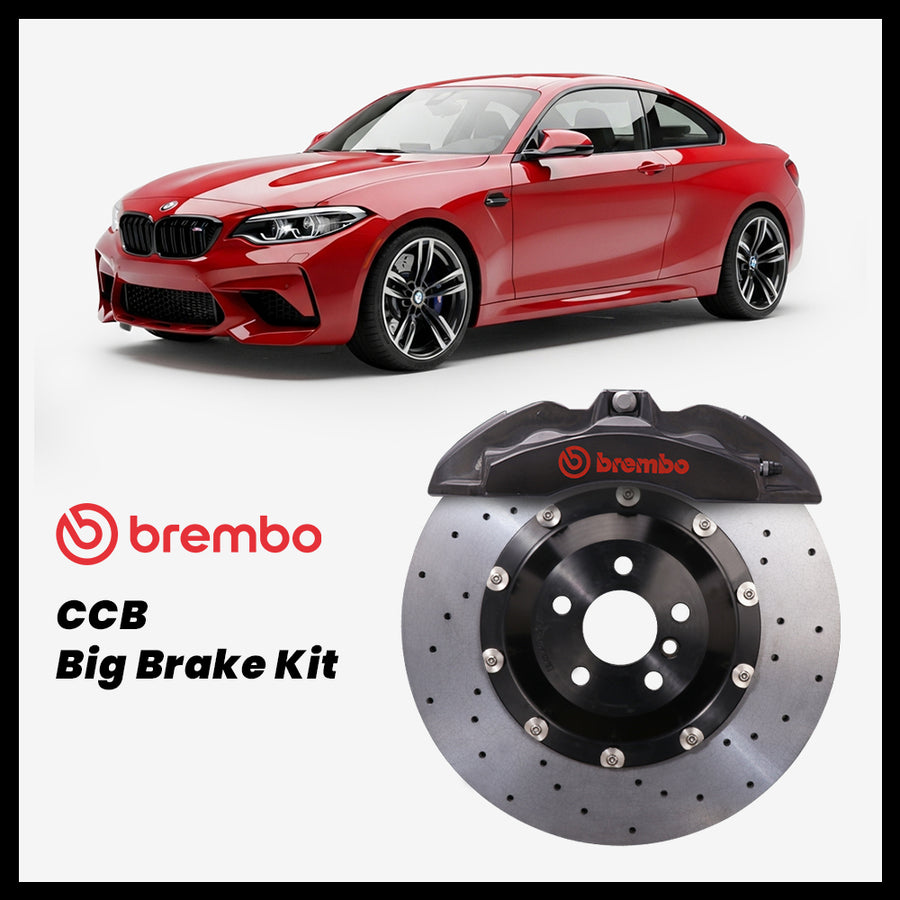 BMW 218i / 220i / 228i / 230i / M235i / M240i / M2 (F22/F23/F87) Brembo OEM Ford Shelby GT500 Mustang 6-Piston Caliper with