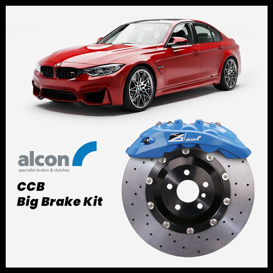 BMW 320i / 328i / 330i / 335i / 340i / M3 (F30/F31/F80) Alcon RC6 6-Piston Caliper with 380mm CCB carbon ceramic brake rotor