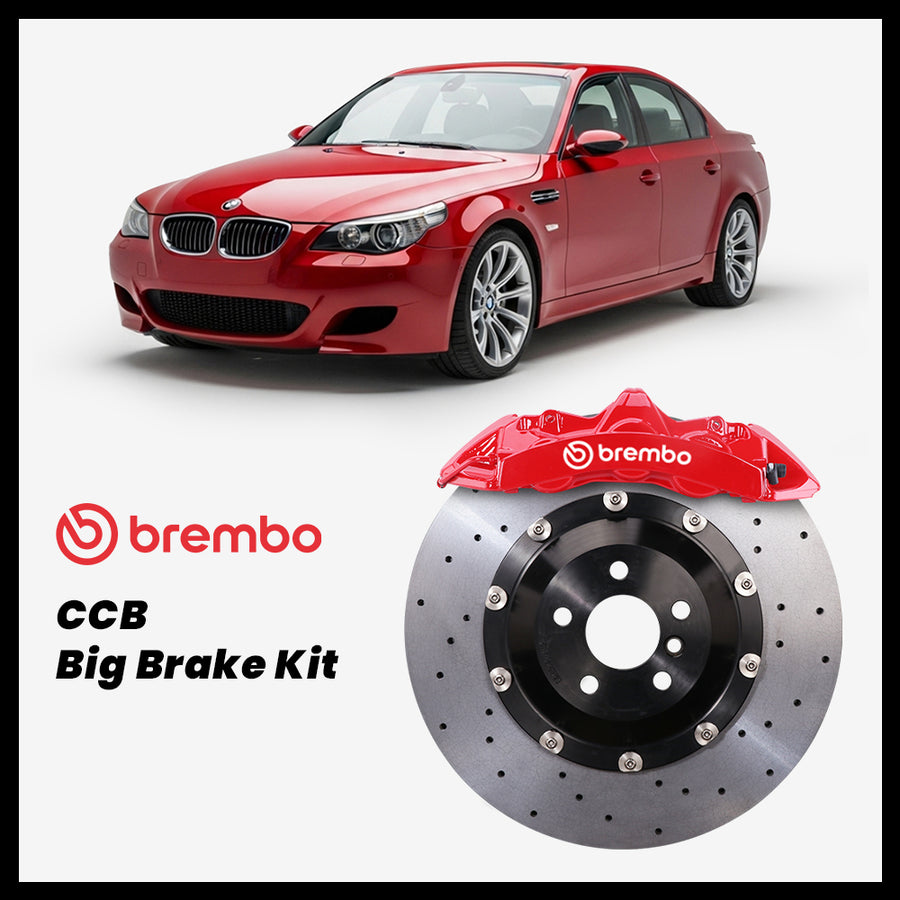BMW 525i / 530i / 545i / 550i / M5 (E60/E61) Brembo GT6 6-Piston Caliper with 380mm CCB carbon ceramic brake rotor