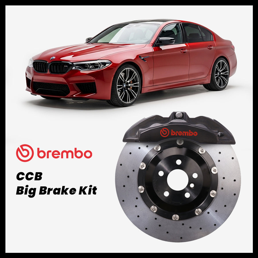 BMW 530i / 540i / M550i / M550d / M5 (G30/G31/F90) Brembo OEM Ford Shelby GT500 Mustang 6-Piston Caliper with 380mm CCB