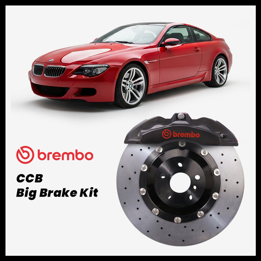 BMW 630i / 645Ci / 650i / M6 (E63/E64) Brembo OEM Ford Shelby GT500 Mustang 6-Piston Caliper with 380mm CCB brake rotor