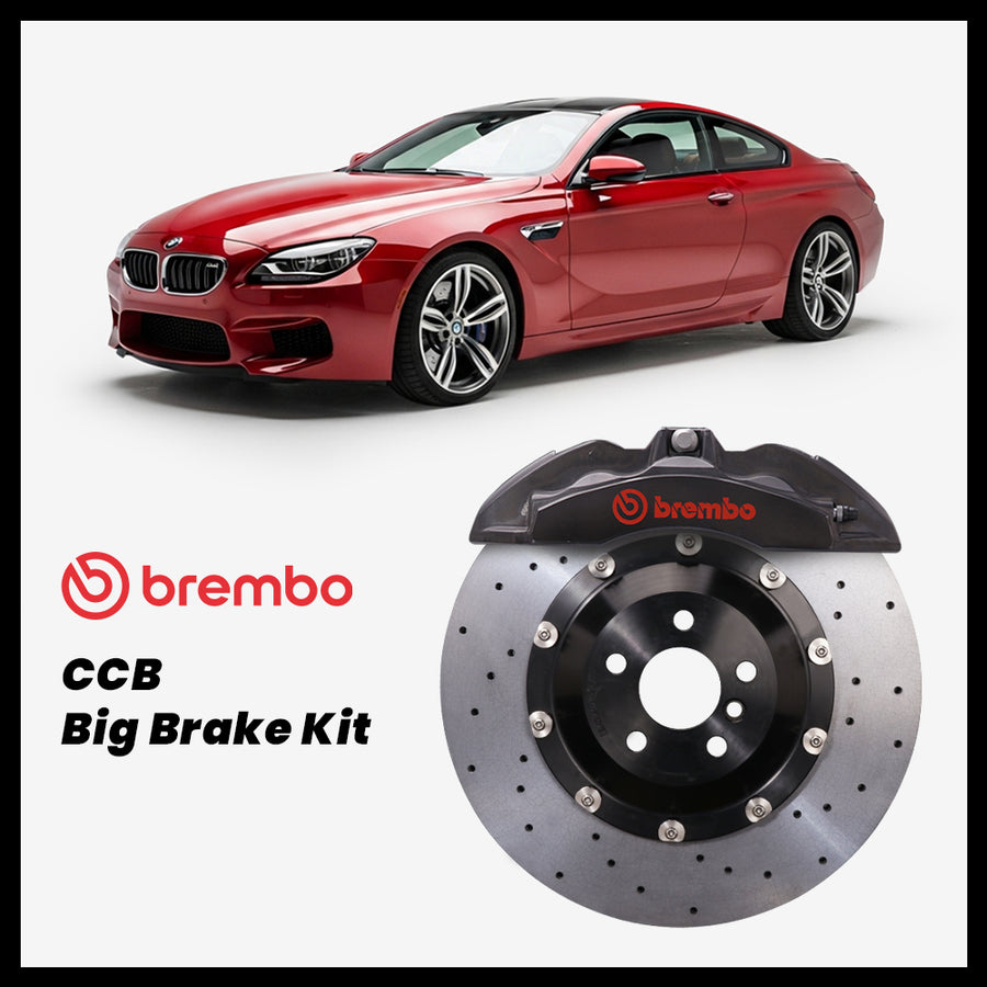 BMW 640i / 650i / M6 (F06/F12/F13) Brembo OEM Ford Shelby GT500 Mustang 6-Piston Caliper with 380mm CCB brake rotor
