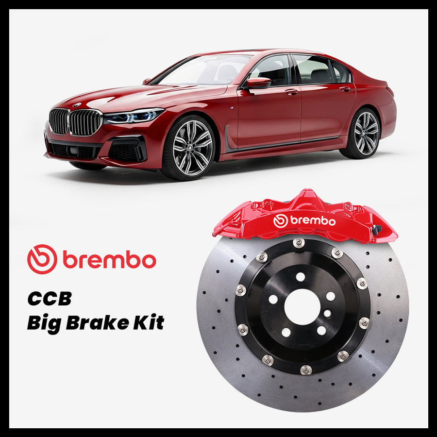 BMW 740i / 750i / 760i / M760Li (G11/G12) Brembo GT6 6-Piston Caliper with 380mm CCB carbon ceramic brake rotor
