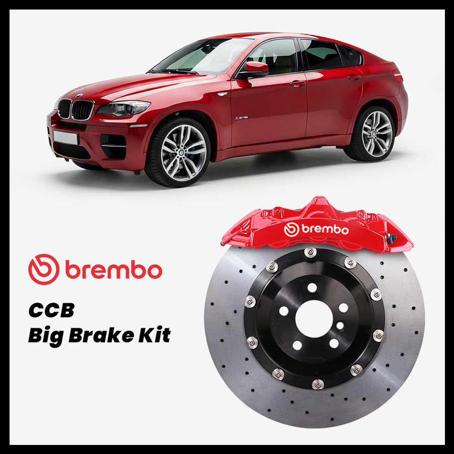 BMW X6 35i / 50i / X6 M (E71) Brembo GT6 6-Piston Caliper with 380mm CCB carbon ceramic brake rotor