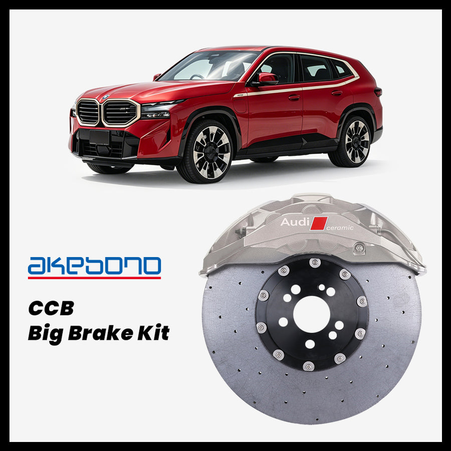 BMW XM (G09) Akebono OEM Audi RS 10-Piston (10N) Caliper with 420mm CCB carbon ceramic brake rotor