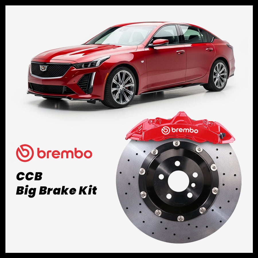Cadillac CT5 / CT5-V / CT5-V Blackwing Brembo GT6 6-Piston Caliper with CCB carbon ceramic brake rotor