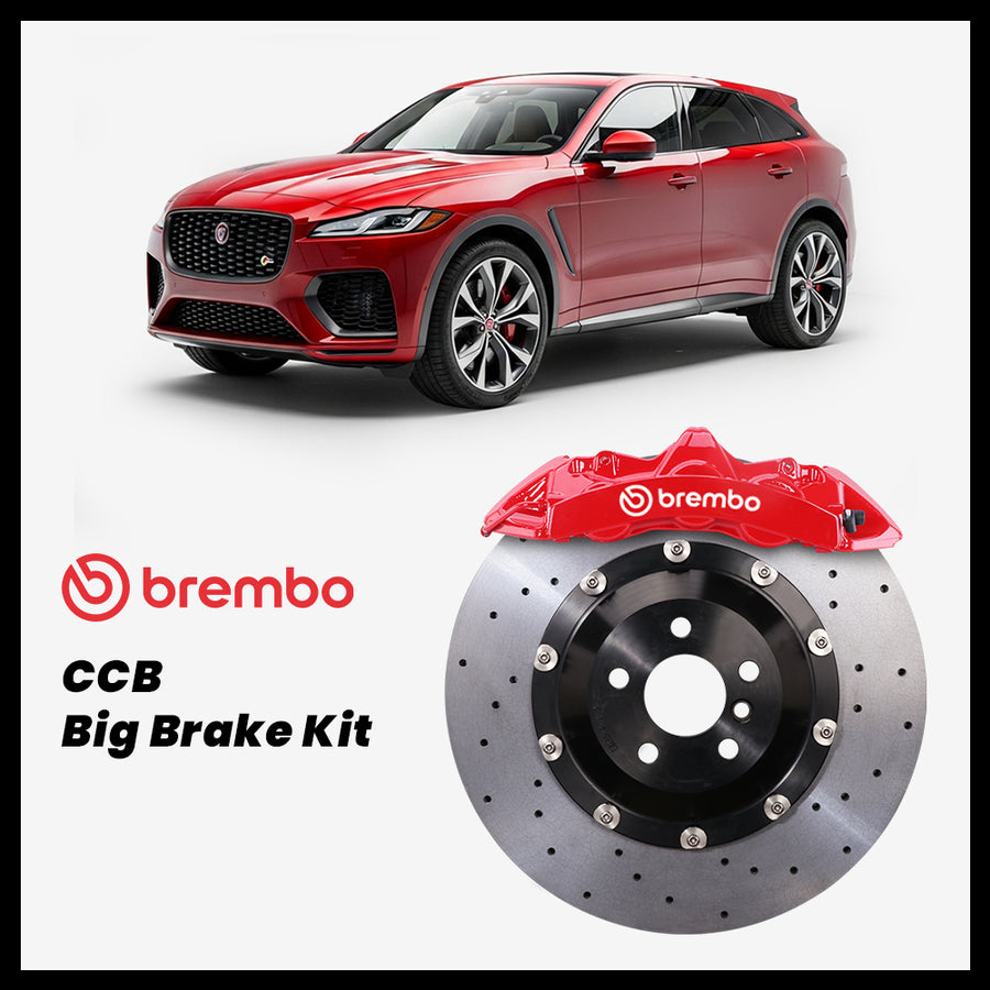 Jaguar F-PACE / S / SVR (X761) Brembo GT6 6-Piston Caliper with 380mm CCB carbon ceramic brake rotor