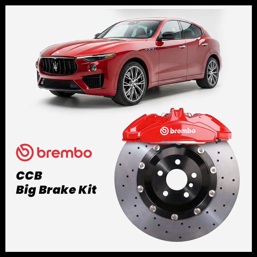 Maserati Levante / S / GTS / Trofeo Brembo OEM Ford Shelby GT350 Mustang 6-Piston Caliper with 410mm CCB brake rotor