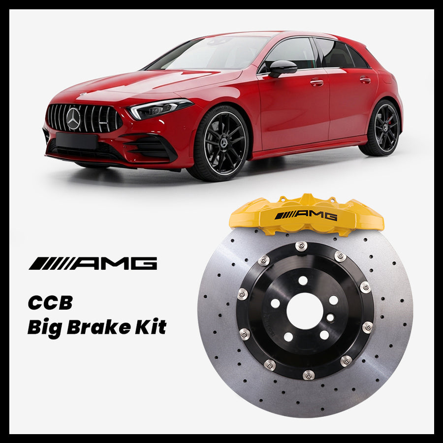 Mercedes-Benz A180 / A200 / A220 / A250 / A35 / A45 / A45S (W177/V177) Brembo OEM AMG 4-Piston Caliper with 360mm CCB brake