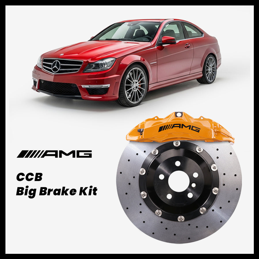 Mercedes-Benz C180 / C200 / C250 / C300 / C350 / C63 (W204/S204/C204) Brembo OEM AMG 6-Piston Caliper with 390mm CCB brake