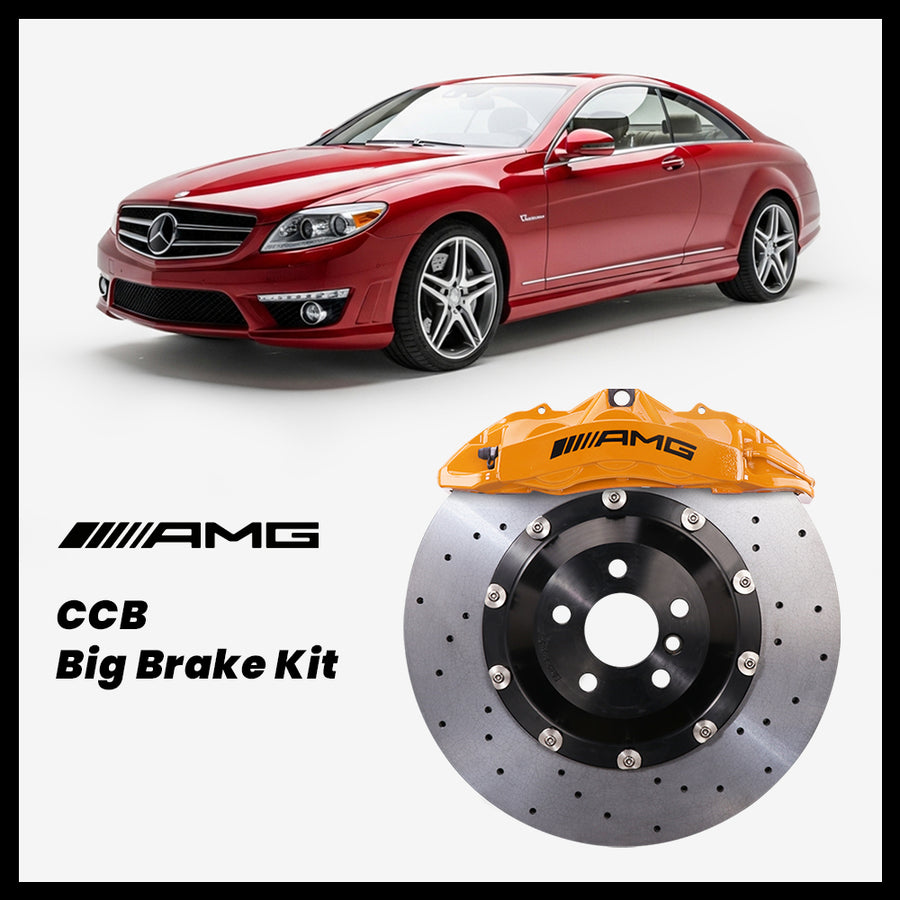 Mercedes-Benz CL500 / CL550 / CL600 / CL63 / CL65 (C216) Brembo OEM AMG 6-Piston Caliper with 390mm CCB brake rotor
