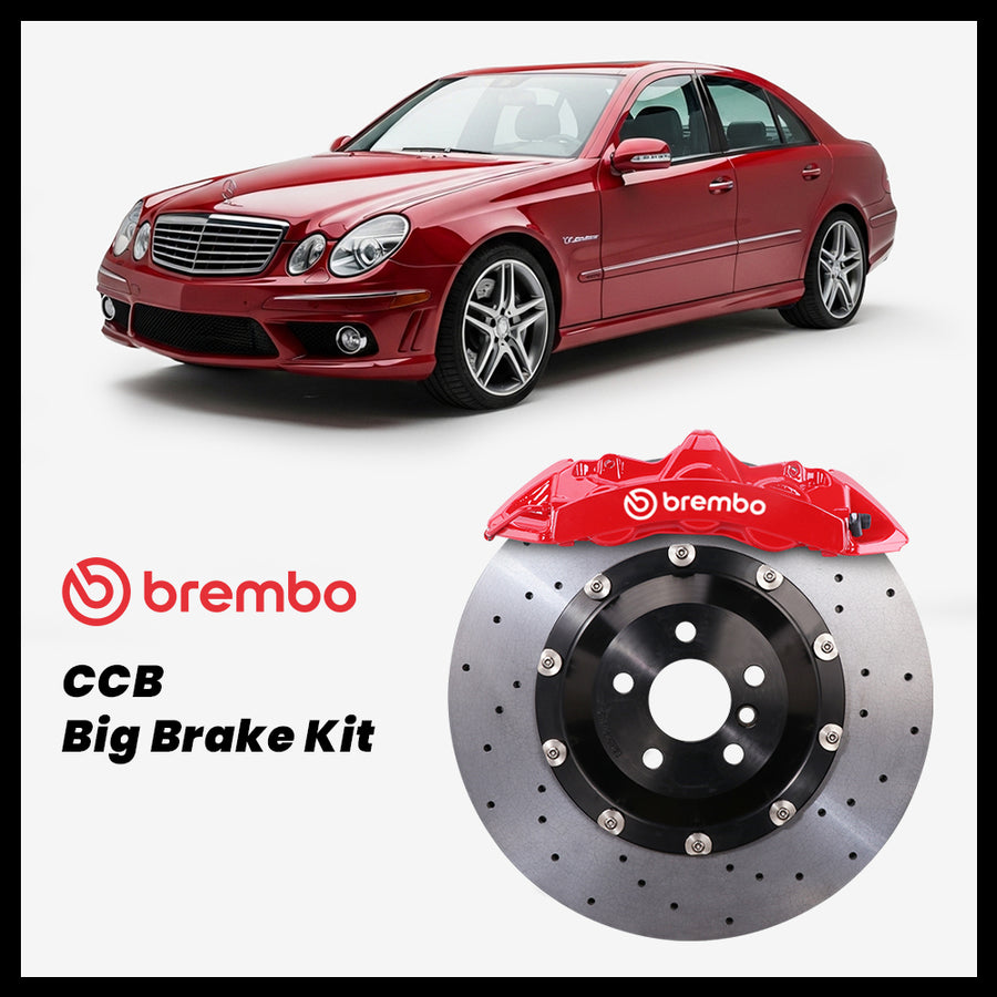 Mercedes-Benz E280 / E320 / E350 / E500 / E550 / E55 / E63 (W211/S211) Brembo GT6 6-Piston Caliper with 380mm CCB brake rotor