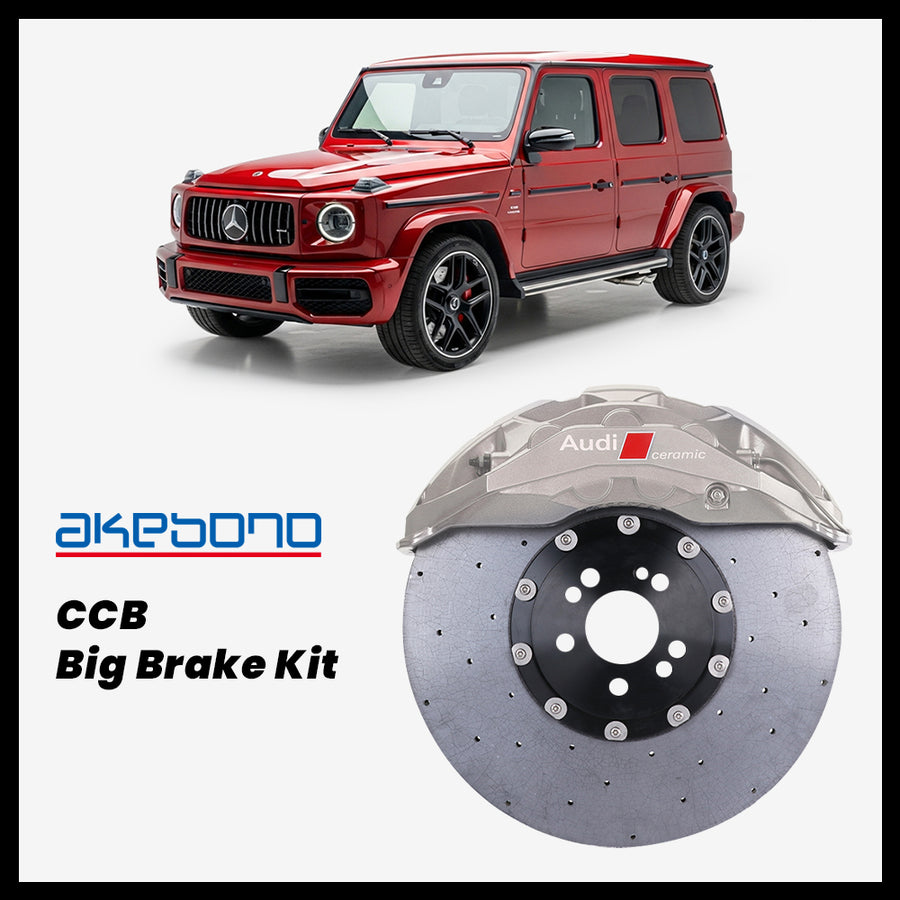Mercedes-Benz G500 / G550 / G63 (W463A/W465) Akebono OEM Audi RS 10-Piston (10N) Caliper with 420mm CCB brake rotor
