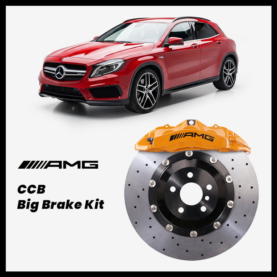 Mercedes-Benz GLA200 / GLA250 / GLA45 (X156) Brembo OEM AMG 6-Piston Caliper with 390mm CCB carbon ceramic brake rotor