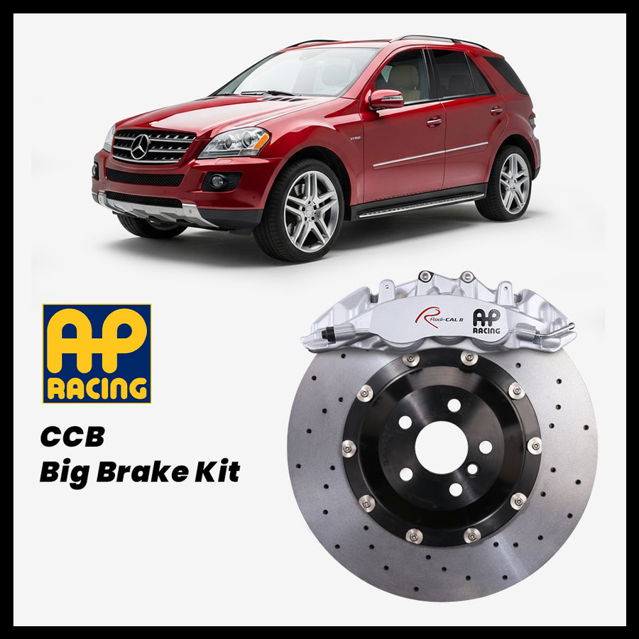Mercedes-Benz ML350 / ML500 / ML550 / ML63 (W164) AP Racing CP9560 Radi-CAL II 6-Piston Caliper with 380mm CCB brake rotor
