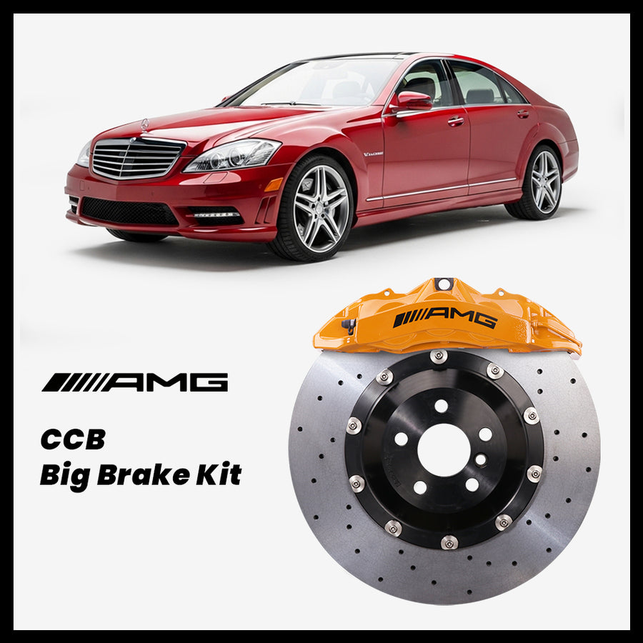 Mercedes-Benz S350 / S400 / S500 / S550 / S600 / S63 / S65 (W221/V221) Brembo OEM AMG 6-Piston Caliper with 390mm CCB brake