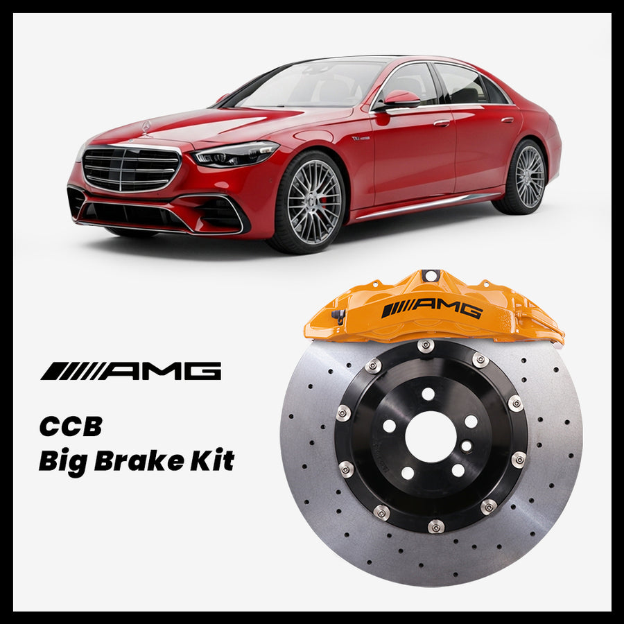 Mercedes-Benz S500 / S580 / S63 (W223/V223) Brembo OEM AMG 6-Piston Caliper with 400/420mm CCB carbon ceramic brake rotor