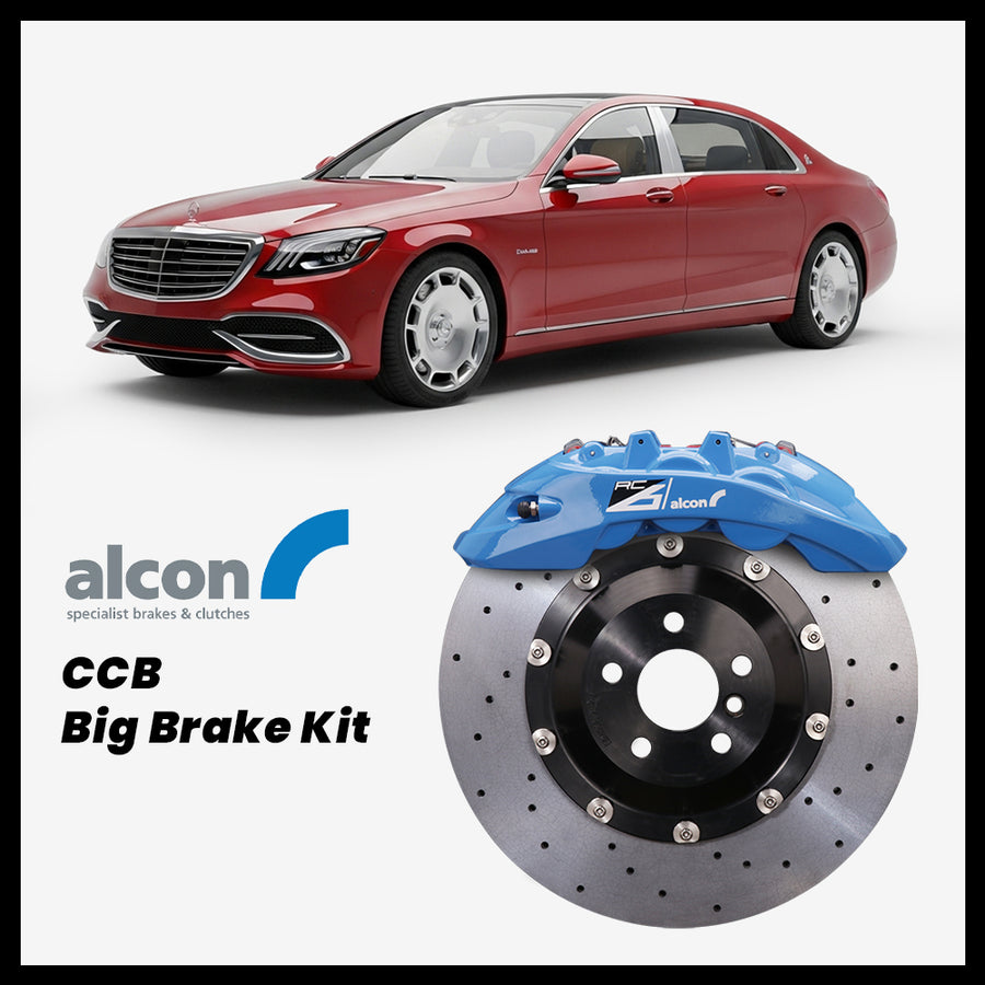 Mercedes-Maybach S500 / S550 / S560 / S600 / S650 (X222) Alcon RC6 6-Piston Caliper with 380mm CCB carbon ceramic brake rotor