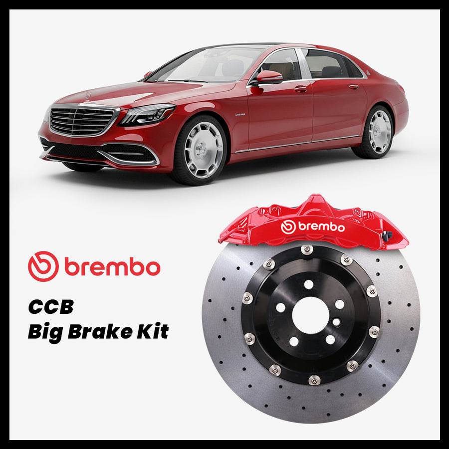Mercedes-Maybach S500 / S550 / S560 / S600 / S650 (X222) Brembo GT6 6-Piston Caliper with 380mm CCB brake rotor