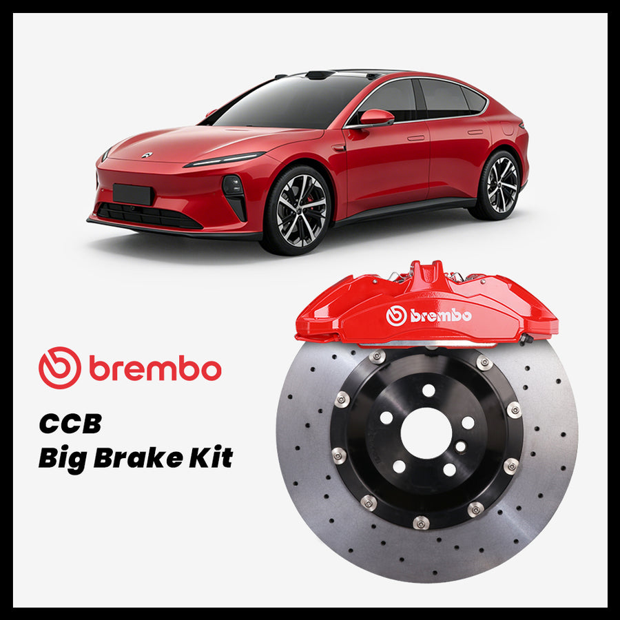 NIO ET5T / ET5 Brembo OEM Ford Shelby GT350 Mustang 6-Piston Caliper with 380mm CCB carbon ceramic brake rotor