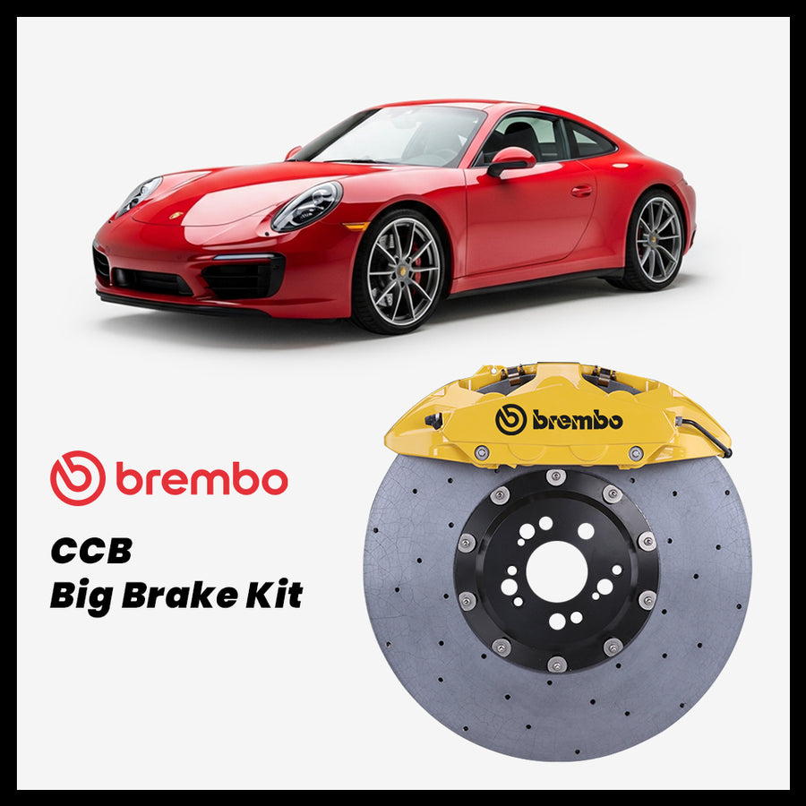 Porsche 911 (991) Carrera GTS Brembo OEM Porsche 911 Turbo S 10-Piston Caliper with 420mm CCB carbon ceramic brake rotor