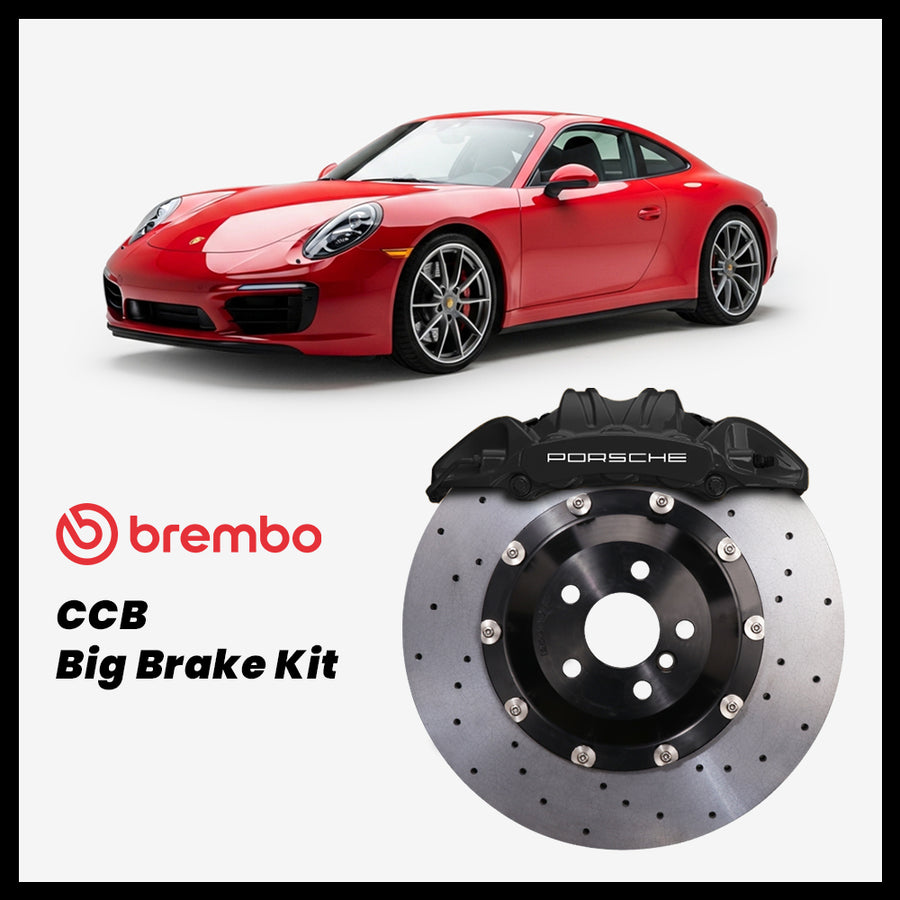 Porsche 911 (991) Carrera GTS Brembo OEM Porsche 911 GT3 6-Piston Caliper with 410mm CCB carbon ceramic brake rotor