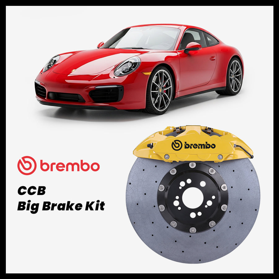 Porsche 911 (991) Carrera / S Brembo OEM Porsche 911 Turbo S 10-Piston Caliper with 420mm CCB carbon ceramic brake rotor