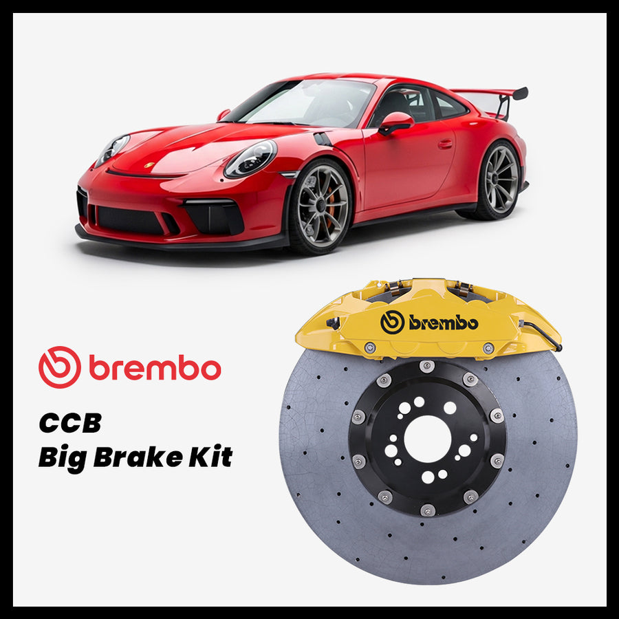 Porsche 911 (991) GT3 / RS / Touring Brembo OEM Porsche 911 Turbo S 10-Piston Caliper with 420mm CCB brake rotor