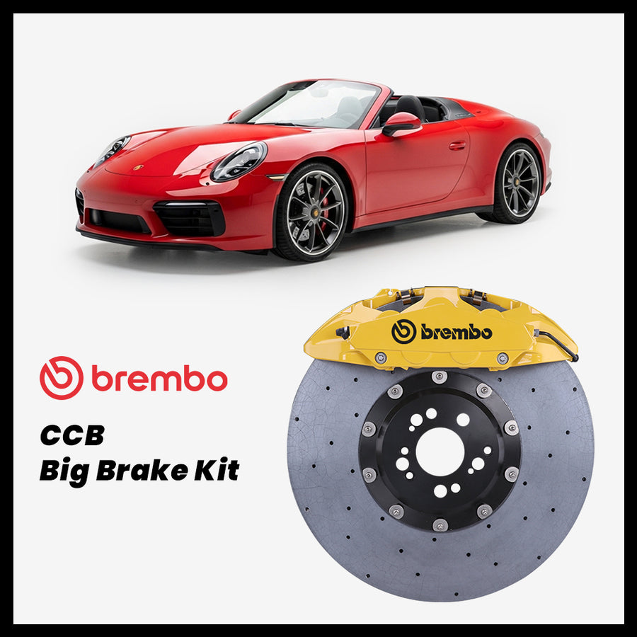 Porsche 911 (991) Speedster Brembo OEM Porsche 911 Turbo S 10-Piston Caliper with 420mm CCB carbon ceramic brake rotor